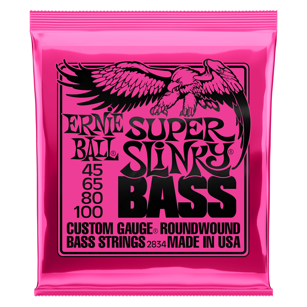CUERDAS ERNIE BALL SUPER SLINKY PARA BAJO ELECTRICO 4 CDAS | 2834 N