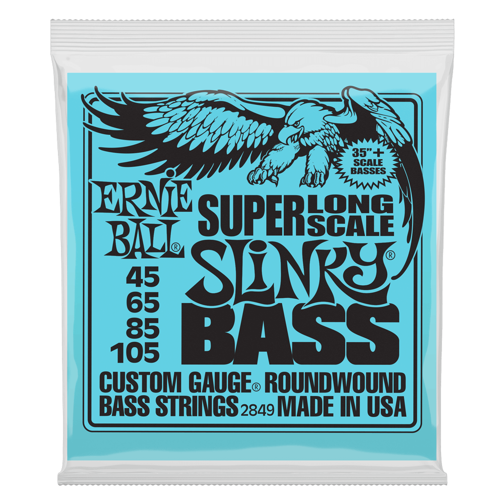 ENCORDADURA ERNIE BALL "SLINKY - LONG SCALE" PARA BAJO ELECTRICO (NIQUEL, 0.045-0.105)