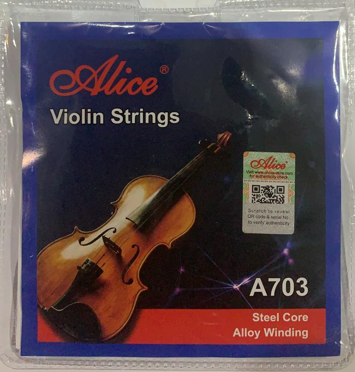 JUEGO DE CUERDAS PARA VIOLIN MARCA ALICE A703 N