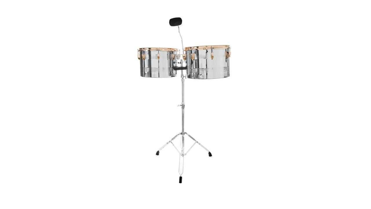 TIMBALES EVOLUTION VASO LARGO 14" X 10" Y 15" X 10" ARO Y LUGS COBRIZADOS JBTB-1415 N|