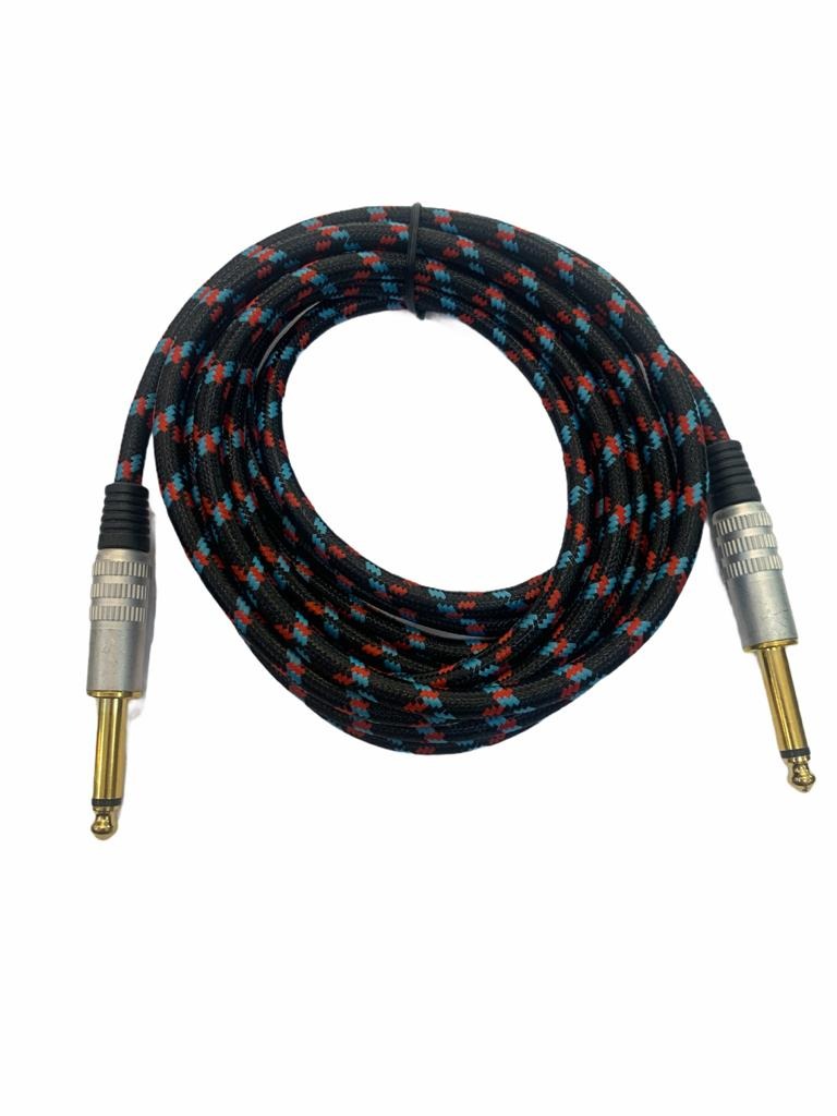 CABLE AUDIO PLANCHADO PLUG 6,3 MONO PUNTA DORADA 3M 080-827 N