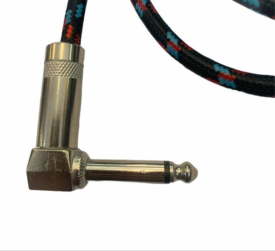CABLE AUDIO PLANCHADO PLUG 6,3 MONO "L" 3M N