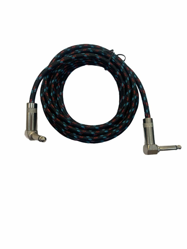 CABLE AUDIO PLANCHADO PLUG 6,3 MONO "L" 3M N