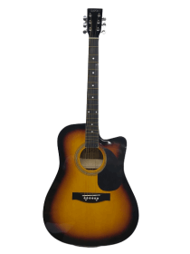 GUITARRA ELECTROACUSTICA TEXANA CON RESAQUE, SUNBURST CAMPERO N