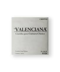PAQUETE DE 12 CUERDAS 2A NYLON CRISTAL LA VALENCIANA N