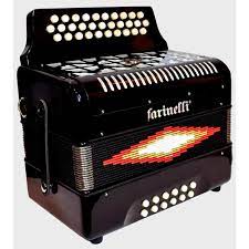 ACORDEON DE BOTONES SOL NEGRO 3012 FARINELLI 3012N N