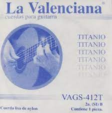 PAQUETE DE 12 CUERDAS 2a NYLON TITANIO LA VALENCIANA N