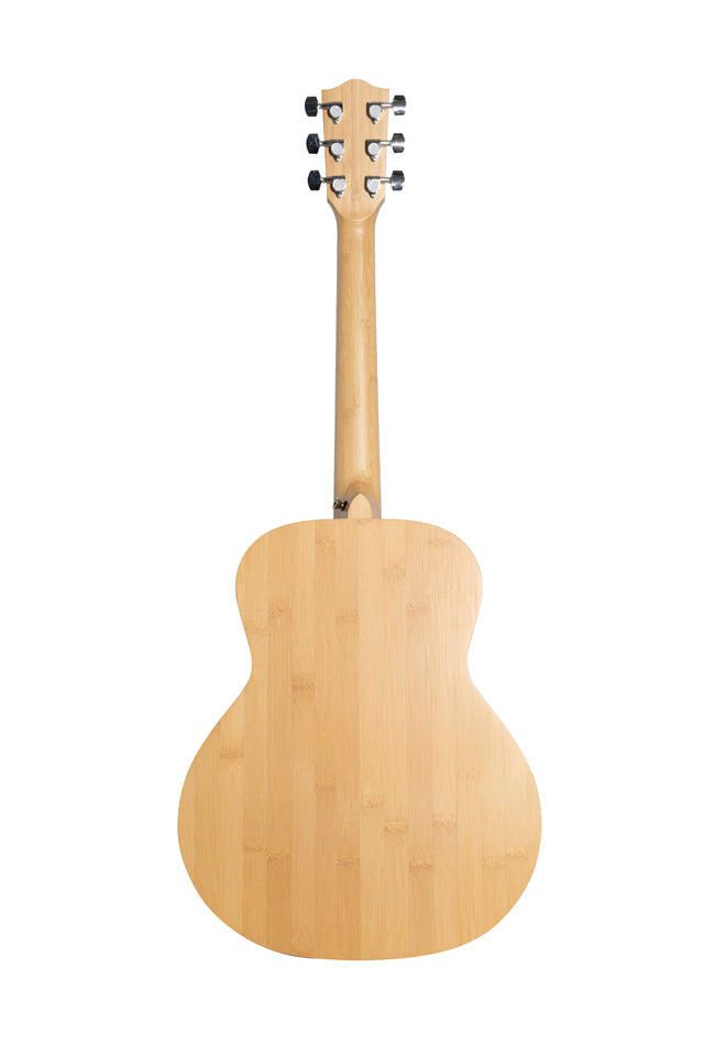 GUITARRA ACUSTICA MADERA DE BAMBÚ 38" CUERDA METAL CON FUNDA