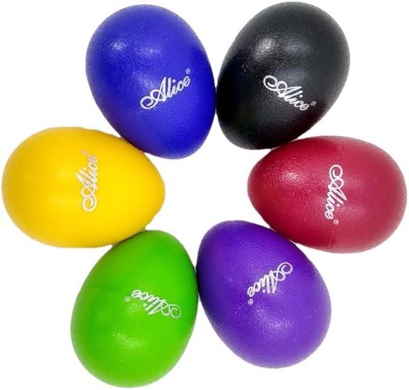 HUEVOS DE PERCUSION PLASTICO AZUL (PAR) ALICE