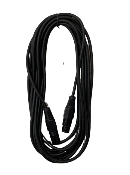CABLE PARA MICROFONO XLR-XLR PLUG METALICO NEGRO. 6M 080-852 N
