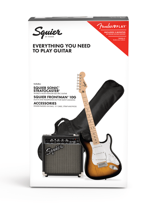 PAQUETE DE GUITARRA ELECTRICA SQUIER SONIC STRATOCASTER® PACK N