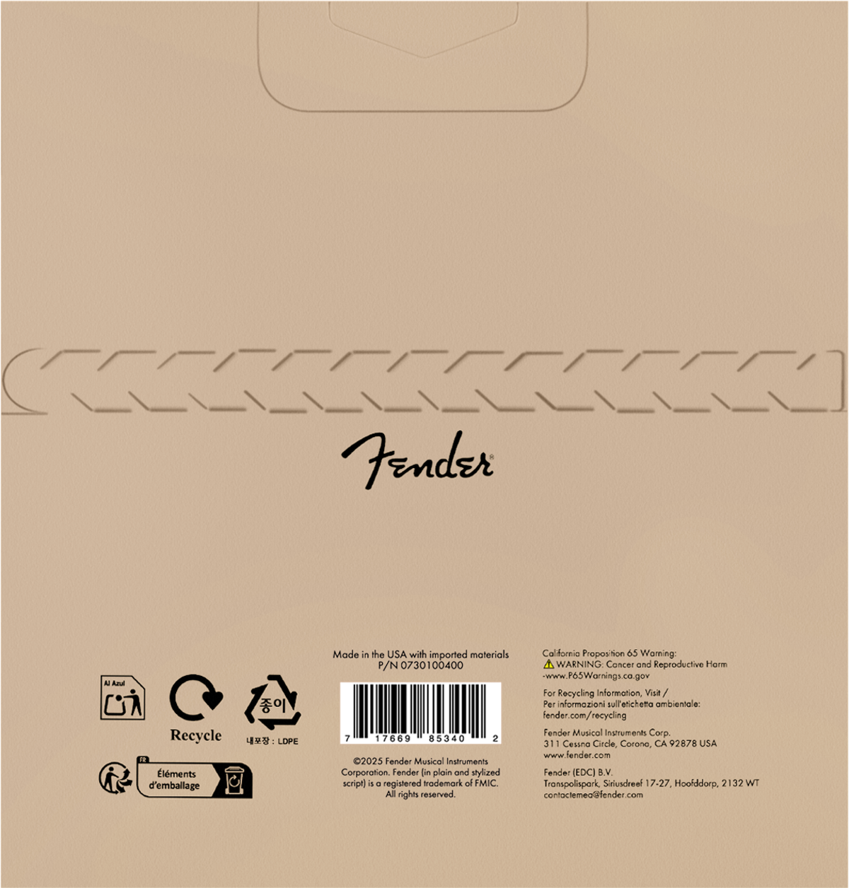Juego de Cuerdas Fender Nylon Transparente para Guitarra Clásica