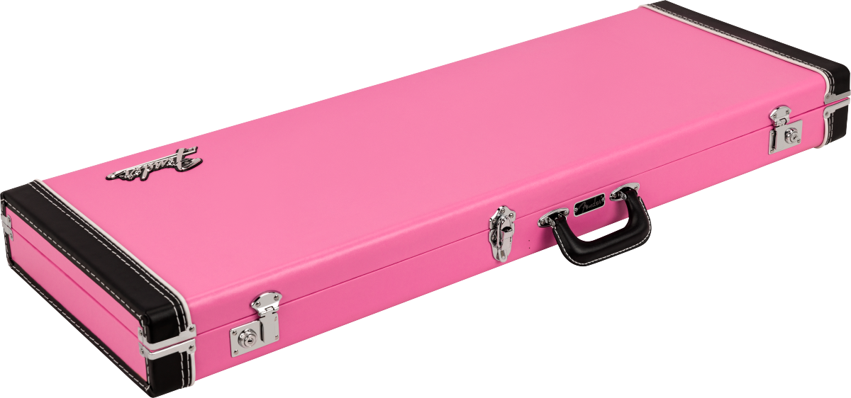 Estuche Rigido Fender para Guitarra Electrica Joe Strummer, Tele/strat Rosa