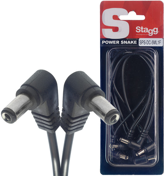 CABLE DE ALIMENTACIÓN DC 5 PEDALES DE EFECTOS SPS-DC-5ML1F N