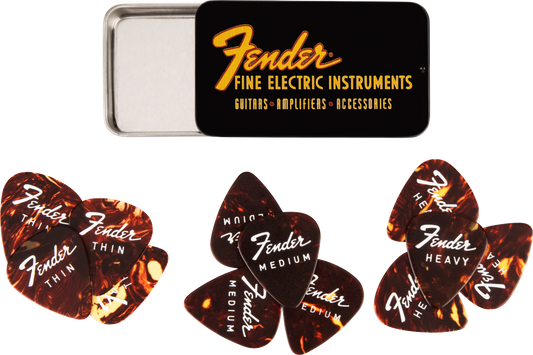 CAJA DE 12 PÚAS FENDER® FINE ELECTRIC N