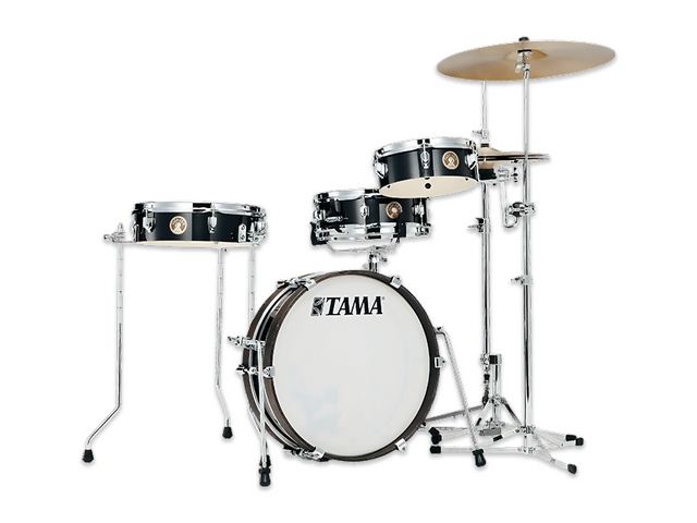 Tama LJK48P-HBK — Bateria Tama ''Club-Jam Pancake'' De 4 Pzas. Negro Metalico Con Atriles