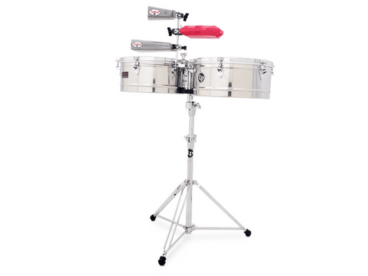 LP LP1415-S — Timbales Lp ''Prestige'' 14" & 15", Cromados Con Atril