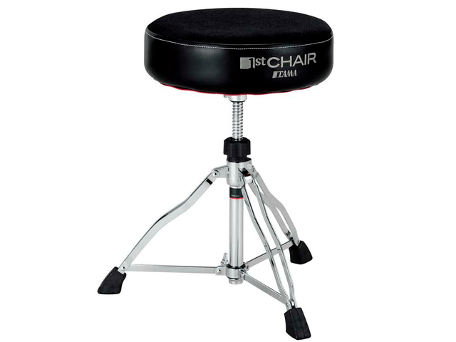 Tama HT430BC — Asiento Tama 1St Chair -Round Rider Para Baterista, Tela Negra