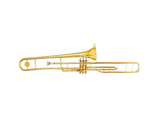 Trombón de Émbolos Si Bemol Blessing 6420 Laqueado con Estuche Profesional