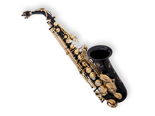 Jupiter JAS1100GOQ — Saxofon Alto Mi Bemol Jupiter Negro/Dorado Con Estuche