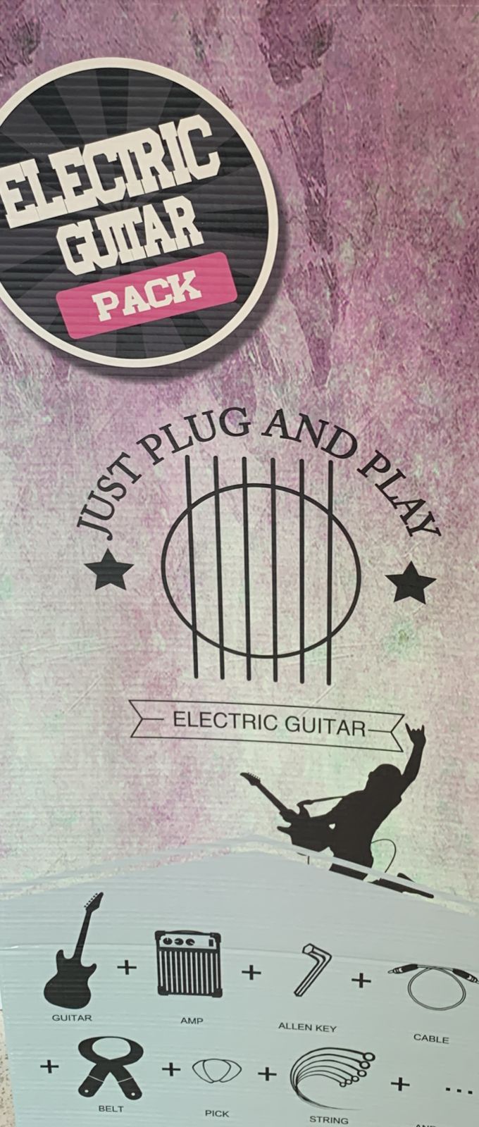 Paquete Guitarra Eléctrica Gilmore Stratocaster Negra
