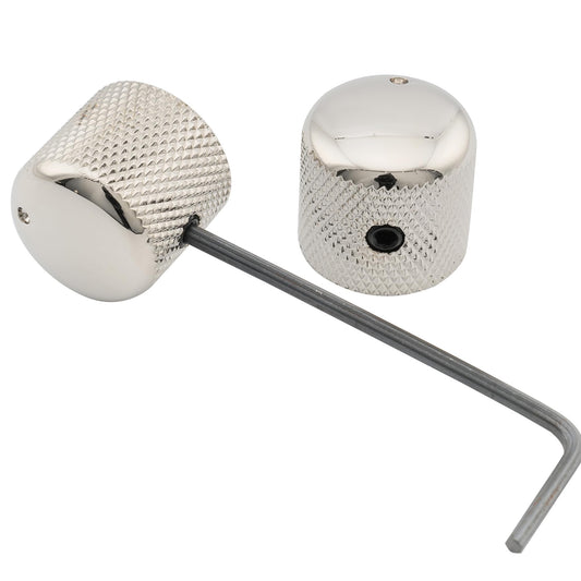 Perilla Metalica para Potenciometro Cromada