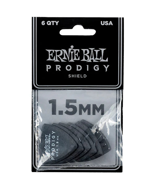 PUA ERNIE BALL ''PRODIGY SHIELD'' 1.50, NEGRO (6  PIEZAS.) | 9331 N