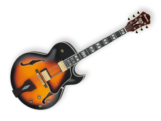 Guitarra Electrica Ibanez LGB30-VYS Amarillo Antiguo/sombreado Negro con Estuche