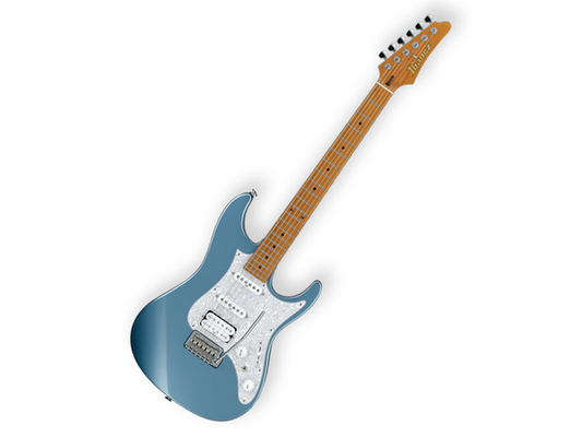 Guitarra Electrica Ibanez AZ2204-ICM Azul Claro Metalico con Estuche