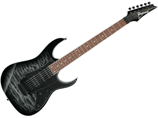 Ibanez RG450QMB-TGB — Guitarra Electrica Ibanez ''Rg'' Entintado Gris/Sombreado Negro
