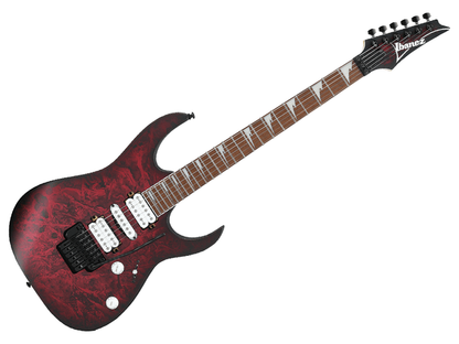 Ibanez RG470DXW-WZM — Guitarra Electrica Ibanez ''Rg'' Vino Texturizado/Sombreado Negro Mate