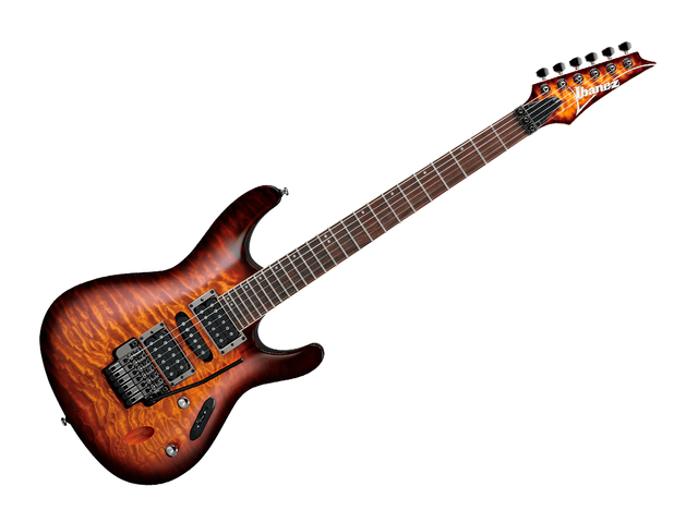 Ibanez S670QM-DEB — Guitarra Electrica Ibanez ''S'' Entintado Cafe/Sombreado Café