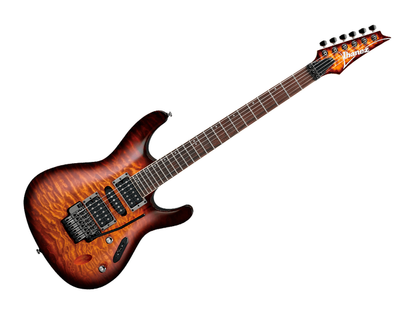 Ibanez S670QM-DEB — Guitarra Electrica Ibanez ''S'' Entintado Cafe/Sombreado Café