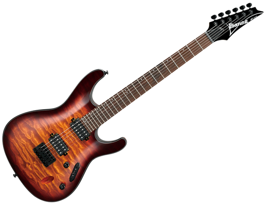 Ibanez S621QM-DEB — Guitarra Electrica Ibanez ''S'', Cafe Sombreada
