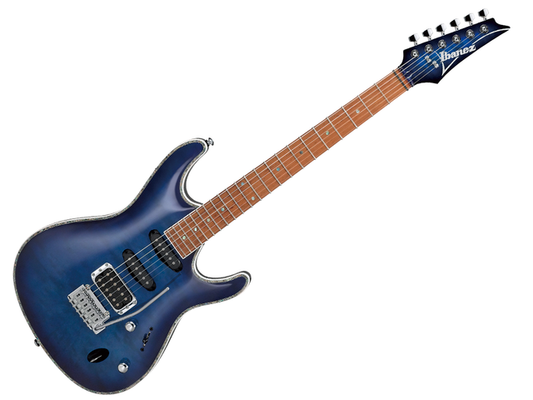Ibanez SA360NQM-SPB — Guitarra Electrica Ibanez ''Sa'' Azul Sombreado Negro