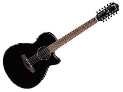 Ibanez AEG5012-BKH — Guitarra Electroacustica Ibanez De 12 Cuerdas Negra