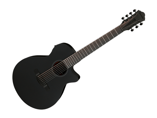 Ibanez AEG721-BOT — Guitarra Electroacustica Ibanez ''Aeg'' De 7 Cuerdas Picea Negro Mate