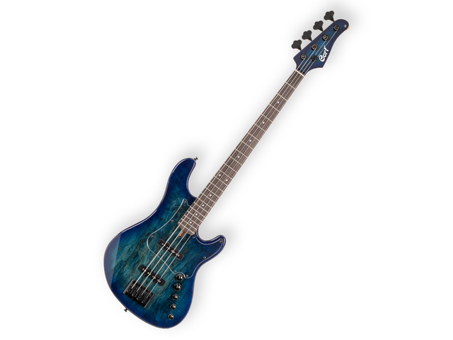 Bajo Eléctrico Cort GB-Fusion 4 Cuerdas Azul Sombreado Bartolini Activo