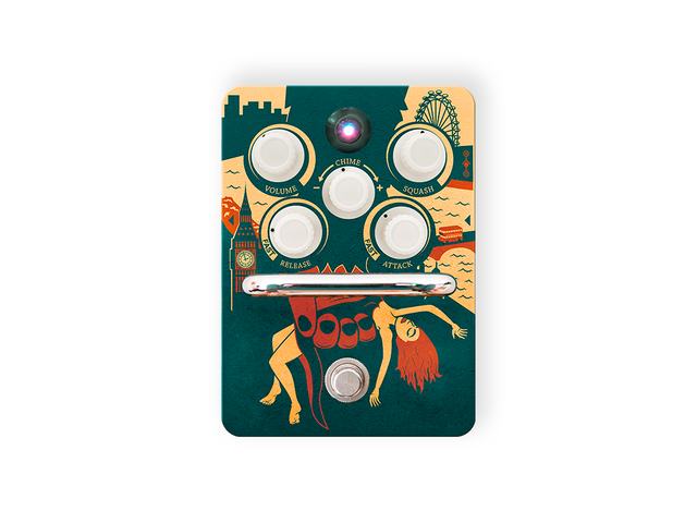 Pedal Compresor Orange Kongpressor para Guitarra Eléctrica y Bajo