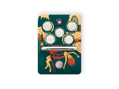Pedal Compresor Orange Kongpressor para Guitarra Eléctrica y Bajo