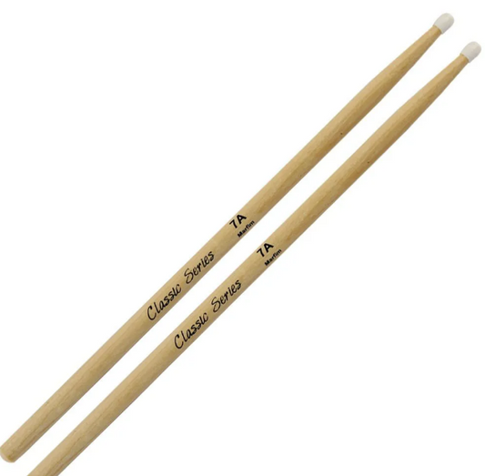 PAR DE BAQUETAS SERIE CLASSIC 7A PUNTA DE NYLON MARCA LIVERPOOL LL-DZ7AN N