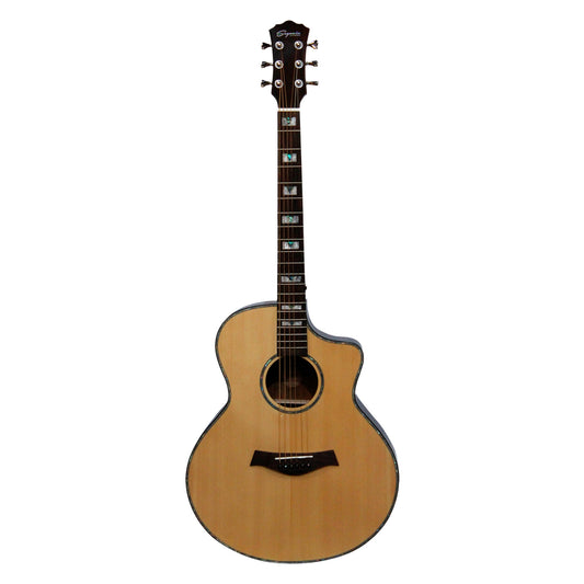 GUITARRA ACÚSTICA TAPA SÓLIDA BRILANTE SEGOVIA SGFL-880C-JF N