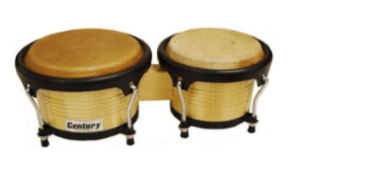 BONGO 8" Y 9" MADERA NATURAL ARO NEGRO CENTURY N