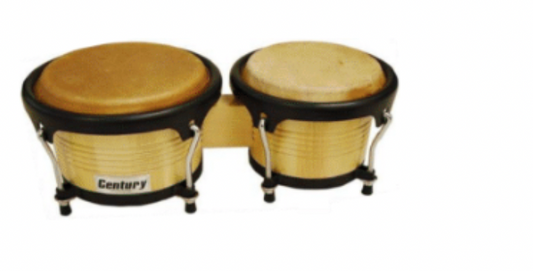BONGO 8" Y 9" MADERA NATURAL ARO NEGRO CENTURY N