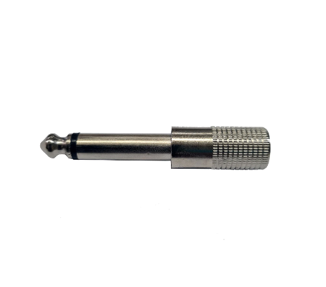 ADAPTADOR JACK 3.5 MONO A PLUG 6.3 MONO METALICO 705-043 N