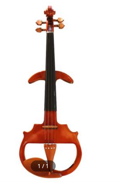 Violin Electrico 4/4 Maple Clavs/barb/cord Boxwood-diap Ebano Mve008
