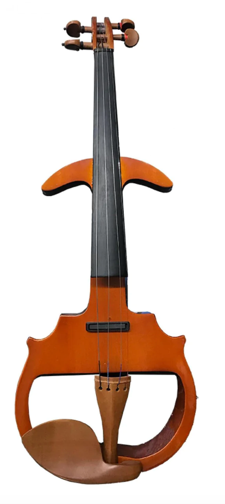 VIOLIN ELECTRICO 4/4 MAPLE CLAVS/BARB/CORD BOXWOOD-DIAP EBANO MVE008 N