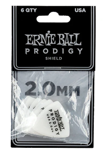 PUA ERNIE BALL ''PRODIGY SHIELD'' 2.00, BLANCO (6 PIEZAS.) 9337 N