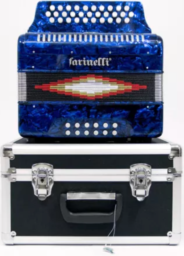 ACORDEON DIATONICO FA AZUL 3012 3012FAA FARINELL 3012FAA N