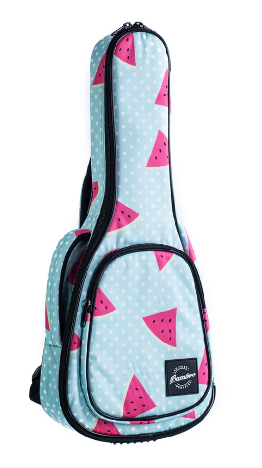 FUNDA ACOLCHADA PARA UKULELE SOPRANO DISEÑO SANDIA BAMBOO B-21-SANDIA N